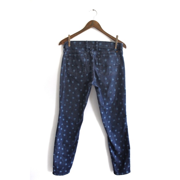 Lucky Brand Dotted Charlie Skinny Jeans 4 27 Preowned Dark - Picture 6 of 9